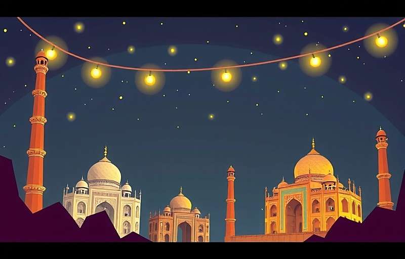 Diwali Dash Delight Future Update Concept Art Concept art for upcoming Diwali Dash Delight heritage trail levels featuring famous Indian landmarks